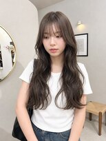 クリーム 町田(Cream) ブリーチなしグレージュ×韓国風くびれレイヤー/小顔カット