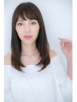 カバーヘア ブリス 上尾西口店(COVER HAIR bliss) 大人可愛い前下がり黒髪ワンカールセミディZ上尾20代30代40代