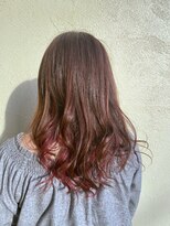 キャパジャストヘアー(CAPA just hair) 赤なインナーカラースタイル