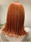 オレンジ髪