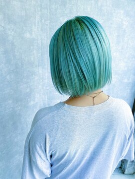 ブロッサム 池袋店(Blossom) ターコイズブルーハイトーンカラーブリーチダブルカラー池袋