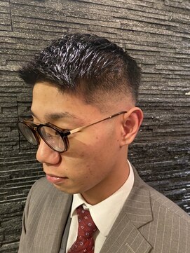 ヒロギンザ 新橋銀座口店(HIRO GINZA) バーバーフェードスタイル