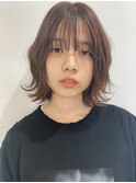 レイヤー外ハネミディアムボブ