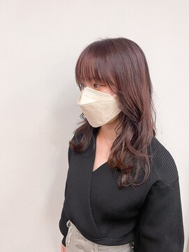 トップヘアー 玉島店(TOP HAIR) 《TOPHAIR 玉島店/ ぱん》ピンクブラウン×艶ミディ