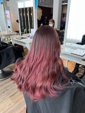 アフィナー 上大岡(Afinar) ピンクグラデーションカラー　HAJIME