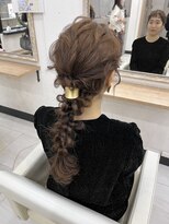 プティクローシェ バイ クオーレ(petite cloche by CUORE) 結婚式ヘア 編みおろし