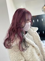 ラフヘアデザイン(Raf hair design)&nbsp;ピンク×インナーブラック