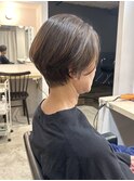 ひし形ショートボブ/前下がり/小顔/大人ショート