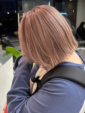 エル 北千住(elu) バブみボブ_メルティカラーフェミニンミディアム似合わせカット