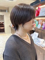 ジアン バイ ミルボン 西宮ガーデンズプラス(GIEN by milbon)&nbsp;ツヤのある大人のハンサムショート/白髪ぼかしハイライト