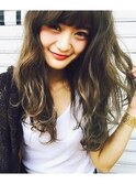外国人風くすみマットグレージュ×3Dハイライトカラー☆