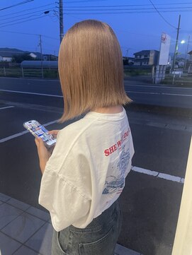 美容室 サワコ 国府店(SAWAKO) 柔色ミルクティー