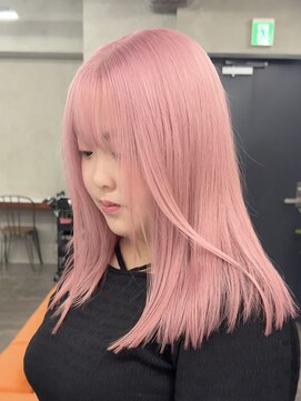 ニコ トウキョウ 渋谷(nico TOKYO) ダブルカラーミルクティーピンクホワイトパープルハイトーン韓国