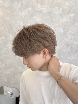 アビー ランシェル(ABEY LENCIEL) ミルクティーベージュ/ラウンドマッシュ/韓国風スタイル