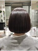 ぱつっと艶ボブ
