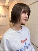 ボブ　レイヤーボブ　フェイスレイヤー　透明感カラー