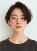 ハッシュカット/グレージュ/デザインカラー/大口新子安白楽鶴見