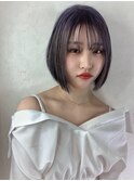 クリアパープルグレイロブ