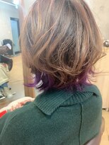 ヘアサロン シロップ(Hair Salon Syrup)&nbsp;[Syrup・山谷慎太郎] 「インナーカラー☆バイオレットボブ」