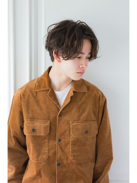 アリエッタ ギンザツー(ARIETTA GINZA2) 外国人くせ毛風パーマ×かき上げヘア/センターパート/韓国ヘア