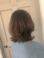 ロンドアベニール 北千住(Lond avenir)&nbsp;外ハネミディアム☆大人可愛いマロンベージュ　西田大樹