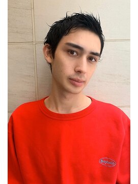 ラル 立川(lar) ワイルドショート_アップバングマッシュツイストパーマ