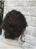 セミロングツイストシニヨン