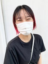 リビング 津田沼(LIVING)&nbsp;マッシュ/くびれヘア/ビタミンカラー/艶ボルドー[津田沼駅]