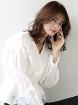 ソヨン 蟹江店(SOYON) ショコラグレージュ カジュアルウェーブ うぶバング