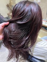 シェル 国分寺(shell)&nbsp;ピンクカラー/ピンクバイオレット/ブリーチなし/透明感カラー