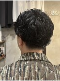 メンズパーマ マッシュ アップバンク