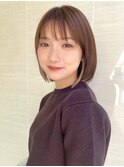 フェイスフレーミングで小顔ワンレン髪質改善ストレート