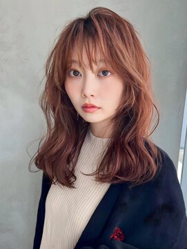 アグ ヘアー モス 中央林間店(Agu hair moss) 《Agu hair》パーマ風エアリーロング×numberA.ヘアバター