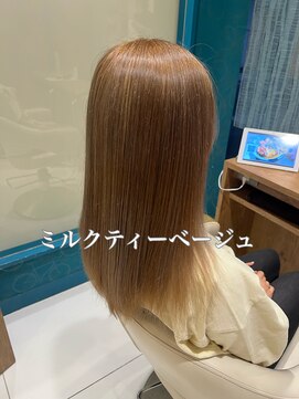アース 西国分寺店(HAIR&MAKE EARTH) 色落ち綺麗ミルクティーベージュ