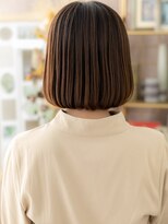 カバーヘア ブリス 志木南口駅前店(COVER HAIR bliss) 大人かわいいぱっつん前髪小顔ミニボブTb4志木20代30代40代