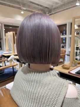 ラボヌールヘアーリアン 川越店(La Bonheur hair Lien) まとまるボブ/ぱつっとボブ/ハイトーン