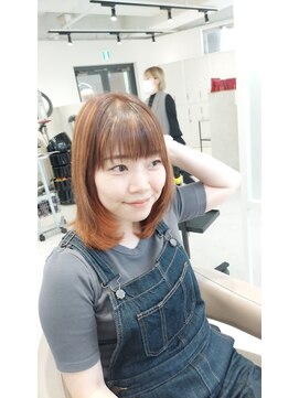 アース 菊名店(HAIR&MAKE EARTH) オレンジデザインカラー