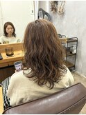 レディースパーマ/スタイリング簡単ロングパーマ/ゆるふわパーマ