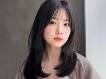 シースルーバング×韓国風レイヤー