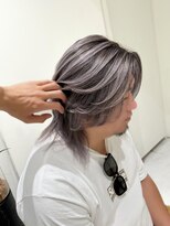 ハイライトバレイヤージュダブルカラー20代30代40代グレージュ