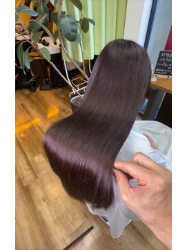 美容室 笑顔 超艶髪ロング