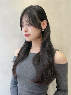 グロー 大宮(GLROW) □ 韓国大宮顔周りレイヤーカットハッシュカットワンホンヘア