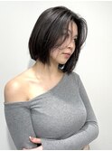 美髪ワイドバング外ハネボブイメチェン髪質改善インナーカラー