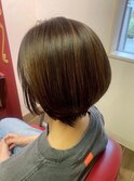 ビフォーあり★艶感ストレートボブ/うねりパサつき/小顔効果