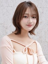 アグ ヘアー ユーズ 岐阜柳津店(Agu hair use)&nbsp;《Agu hair》ピンクブラウンボブ×numberA.ベースケアミルク