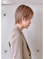 スズ(SUZU)&nbsp;透明感ミルクティベージュ×ミディマッシュ