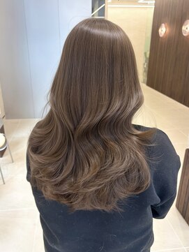 パルス ヨコハマ(PULSE yokohama) 横浜ブリーチなしダブルカラーオリーブベージュハッシュカット