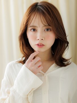 カバーヘア 上尾西口店(COVER HAIR) 抜け感ローズベージュ外ハネハッシュカットbs1上尾20代30代40代