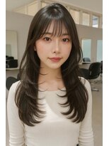リコヘアー(LiCO HAIR) 那覇/イメチェン/ピンクベージュ/アンブレラカラー/前髪
