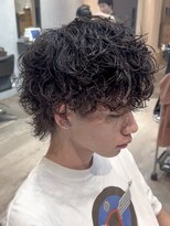 メンズサロン ガウディ 三宮店(men's salon Gaudi)&nbsp;綾野剛さん風アバランチパーマ（シャドウパーマ）